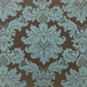 Ver imagem 1 de Toalha de Mesa Redonda em Jacquard Medalhão Marrom com Verde - 2,80M