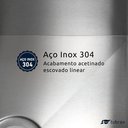 Ver imagem 4 de Cuba Cozinha Gourmet 58x40 Sobrepor Aço Inox 304 Tubrax