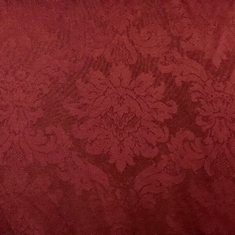 Toalha de Mesa Redonda em Jacquard Medalhão Vinho - 2,80M