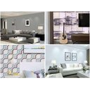 Ver imagem 2 de Papel de Parede Importado Lavável Vinílico 53cm x 10M - Papel de Parede de PVC 0,53 x 10M - xadrez Bra