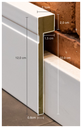 Ver imagem 2 de Rodapé de Sobrepor Branco 12cm com Friso 7,36m MDF