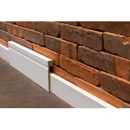 Rodapé de Sobrepor (pacote com 4un) 12cm Branco com Friso | Santa Rita Reveste - 3