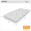 Ver imagem 2 de Colchão Solteiro Salta Liso Branco Espuma D23 88x188x14cm