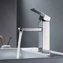 Ver imagem 3 de Torneira Misturador Monocomando Cromado Quadrado Baixo para Banheiro