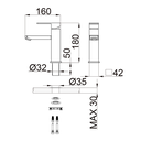Ver imagem 6 de Torneira Misturador Monocomando Cromado Quadrado Baixo para Banheiro