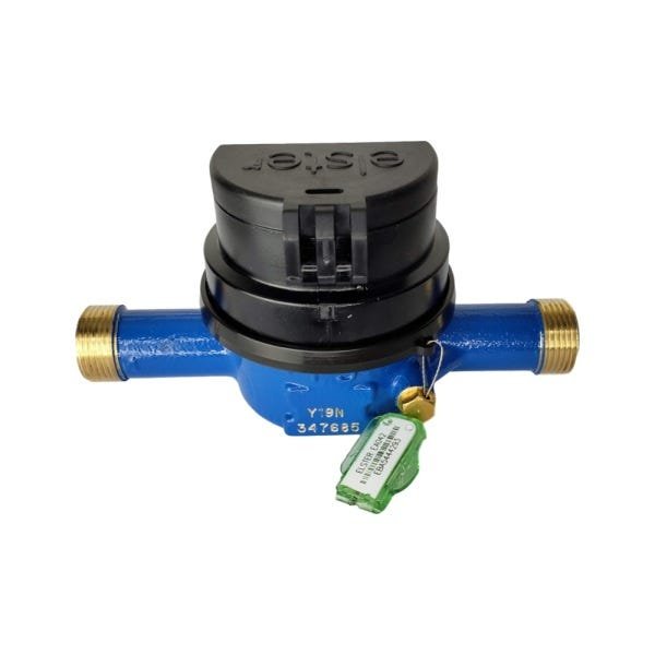 Hidrômetro Unijato 1/2" Qmax 1,5m³/h 165mm + Conexões Latão - 3