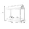 Cama Infantil Montessoriana com Colchão Probel Branco Quarto - 5