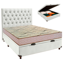 Ver imagem 1 de Kit Cabeceira + Cama Box Bau + Colchão Casal D33 Maxsono Paropas