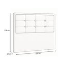 Ver imagem 4 de Cabeceira Cama Box Casal Queen 160 Cm Viena Linho Bege - Nexta Casa