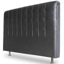 Ver imagem 1 de Cabeceira Estofada Cama Box Casal Louise 140cm Corano Preto