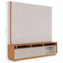 Ver imagem 2 de Home Estante para Tvs Egito Off White Matte Freijo