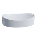 Ver imagem 5 de Cuba Pia para Banheiro Oval Canoa 46cm Tânia C08 Branco - Mpozenato
