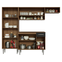 Ver imagem 5 de Armário de Cozinha Completa 220 cm Rustic/Preto Deli Madesa 02