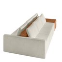 Ver imagem 5 de Sofá Ilha Modulado Milos 342cm Puff Lateral Offwhite Caramelo Manchado Bouclê/pu G33 - Gran Belo
