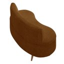 Ver mais imagens de Sofá Living 3 Lugares 160cm Aang Pés Palito Bouclê Terra Cota G33 - Gran Belo