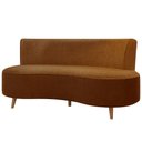 Ver imagem 2 de Sofá Living 3 Lugares 160cm Aang Pés Palito Bouclê Terra Cota G33 - Gran Belo