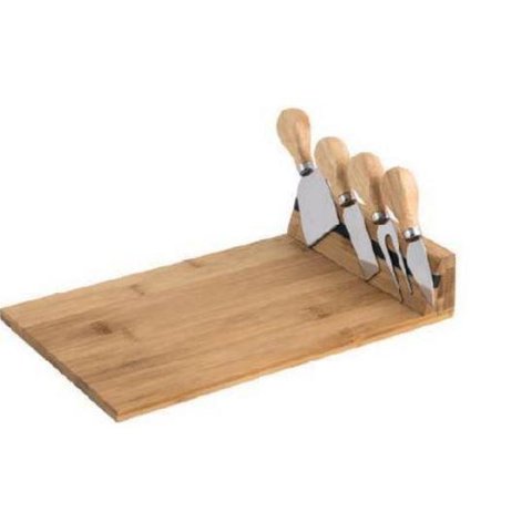 Tabua de Queijo com 4 Facas Ecokitchen Mimo Style