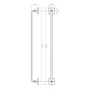 Ver imagem 3 de Porta Toalha Banho Barra Simples - Quad. Em Latão Preto Fosco HB-A0127P Harmony Toalheiro simples qu