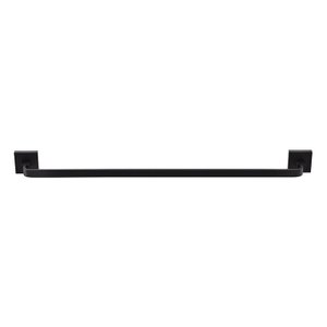 Porta Toalha Banho Barra Simples - Quad. Em Latão Preto Fosco HB-A0127P Harmony Toalheiro simples qu