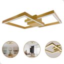 Ver imagem 1 de Painel Plafon Case Led 3000k Sobrepor Dourado Bivolt 60w