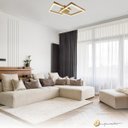 Ver imagem 4 de Painel Plafon Case Led 3000k Sobrepor Dourado Bivolt 60w