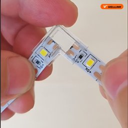 Kit 10 Conectores Tipo L 90° Emenda para Fita de Led 120 e 240 Leds 10mm - 4