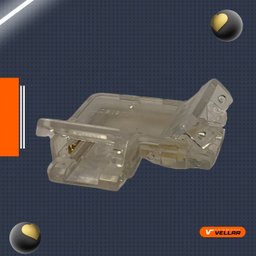 Kit 10 Conectores Tipo L 90° Emenda para Fita de Led 120 e 240 Leds 10mm - 3