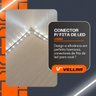 Kit 10 Conectores Tipo L 90° Emenda para Fita de Led 120 e 240 Leds 10mm - 2