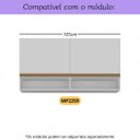 Ver imagem 2 de Kit 2 Puxadores 51,7cm para Armário Cozinha Aéreo 105cm Veneza Multimóveis Mp3090 Branco