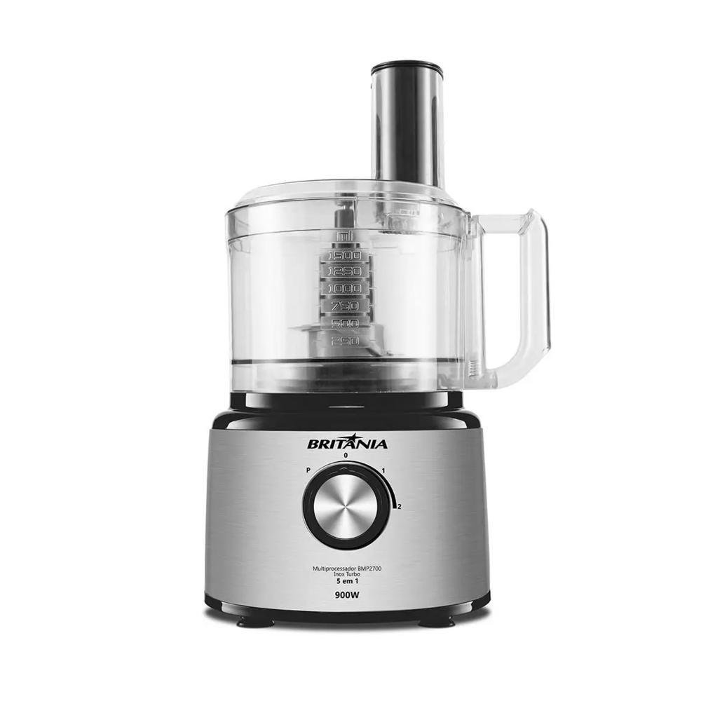 Multiprocessador 5 em 1 Inox Turbo Bmp2700p Britânia - 110v - 3