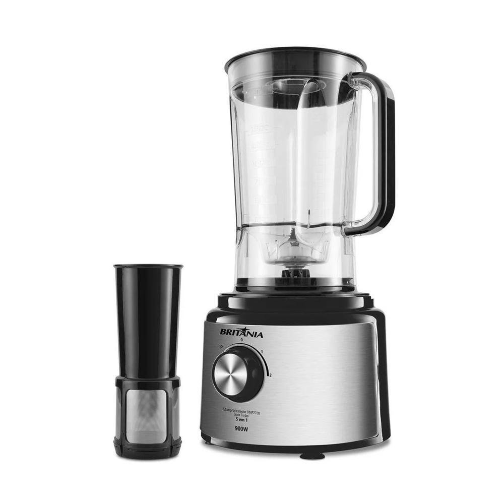 Multiprocessador 5 em 1 Inox Turbo Bmp2700p Britânia - 110v - 4