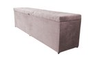 Ver imagem 1 de Recamier Puff Baú Calçadeira - Queen Size - 1,60cm - Rose Claro