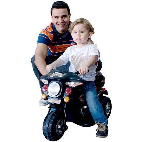 Mini Moto Elétrica Infantil Bz Cycle Preto 6V - Barzi Motors