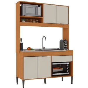 Cozinha Amaya Compacta Balcão Forno e Micro