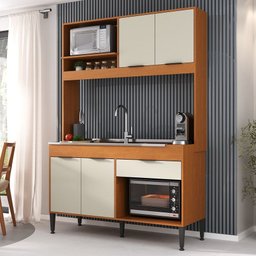 Cozinha Amaya Compacta Balcão Forno e Micro - 5