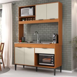 Cozinha Amaya Compacta Balcão Forno e Micro - 4