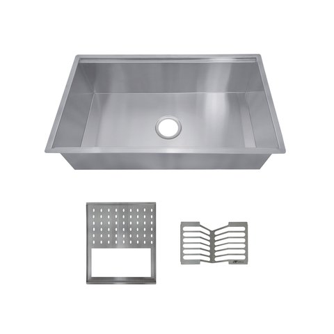 Cuba Pia Cozinha Gourmet Inox 304 com Tábua Módulos Tubrax