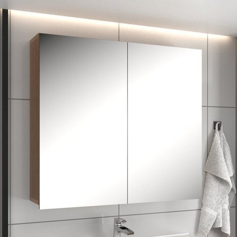 Espelheira Diamante 80cm Noce/Noce