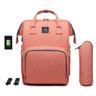 Mochila Maternidade Land com Ganchos e USB Completona - Rosa - 1