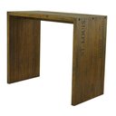 Ver imagem 1 de Balcao Alaska Alto Cor Rustic Brown com Gravura 120cm - 37738