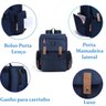 Mochila Maternidade Land Luxury Original - Azul - 4