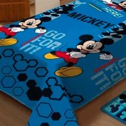 Manta Microfibra Solteiro Soft Jolitex Mickey Azul - 2