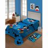 Manta Microfibra Solteiro Soft Jolitex Mickey Azul - 1