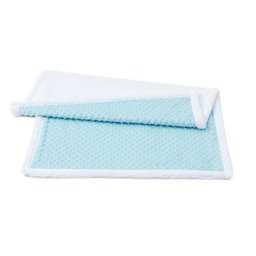 Manta Cobertor para Bebê Pipoquinha Sherpa Microfibra Azul - 2