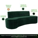 Ver imagem 5 de Sofá 3 Lugares 150cm Mônaco Veludo Verde - Nexta Casa