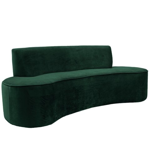 Sofá 3 Lugares 150cm Mônaco Veludo Verde - Nexta Casa