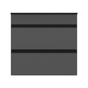 Ver imagem 3 de Balcão de Cozinha para Cooktop 70cm 1 Porta 1 Gaveta Suspenso Milano Multimóveis Mp2415 Cinza