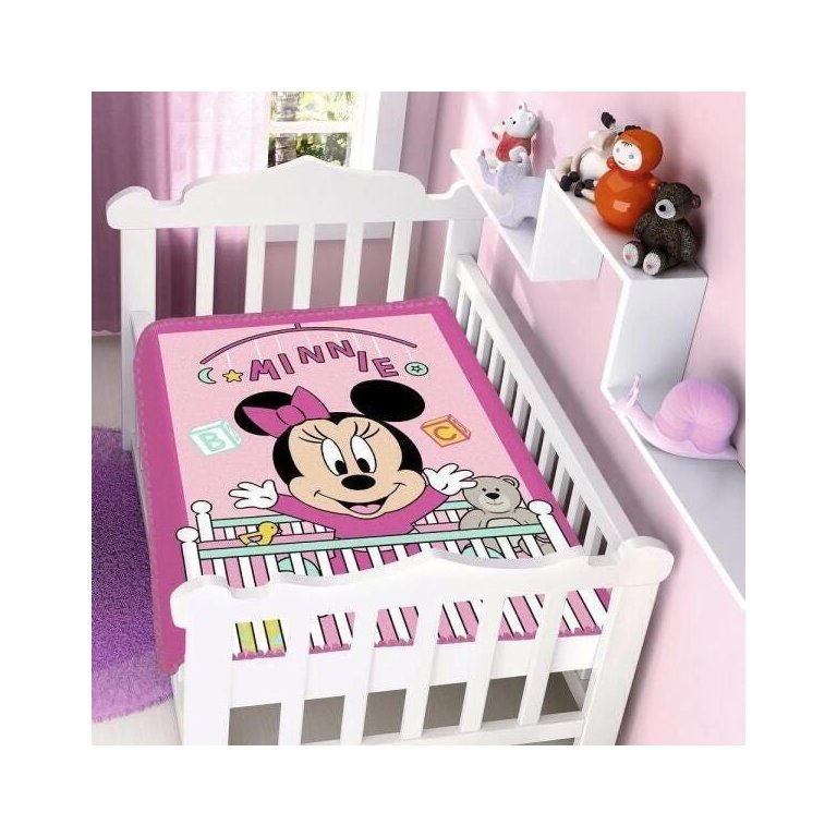 Cobertor Infantil Raschel Minnie Bercinho Jolitex