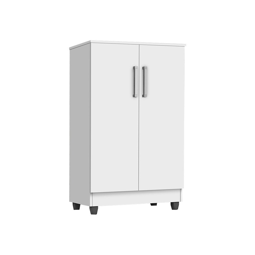 Armário Multiuso 2 Portas Branco J&A Móveis Smart 118X64X36 ...