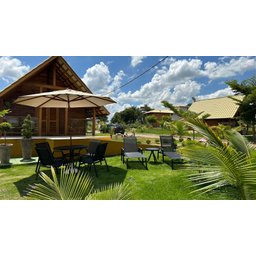 Kit Lótus Móveis Piscina Mesa 4 Cadeiras Área Externa 2 Espreguiçadeiras Aluminio Ombrelone Guarda S - 2